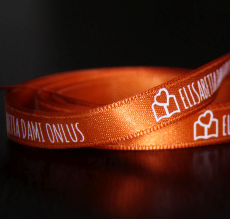 nastro personalizzato Doppio raso 10mm stampa serigrafica