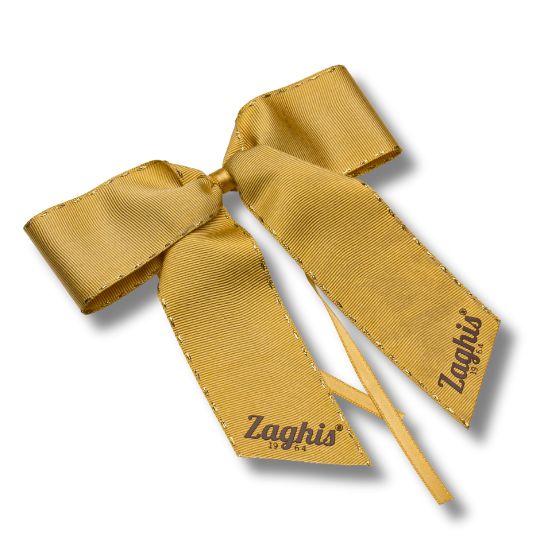 fiocco personalizzato chic oro stampa serigrafica