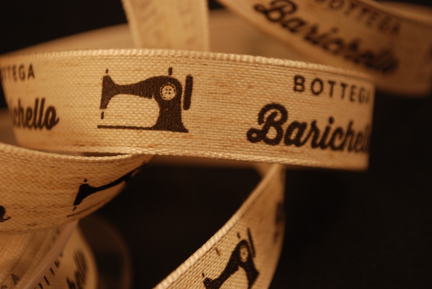 Nastro personalizzato lino stampa serigrafica