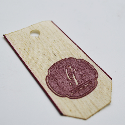 Tag per bottiglie in Lino personalizzato